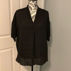Sheer Black Worthington Blouse